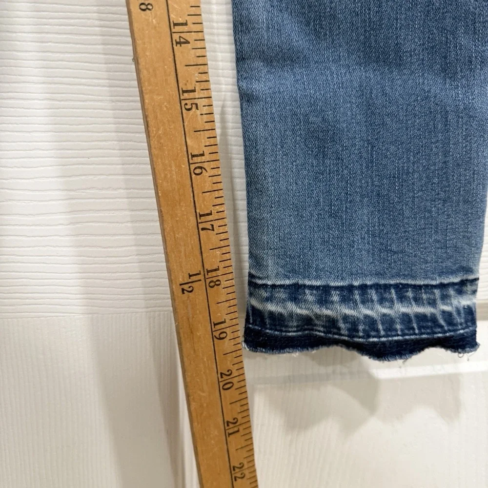 Girls Gap Denim Jeans Size 8 Regular Stretch Jogging Ankle‎ Sparkles Design